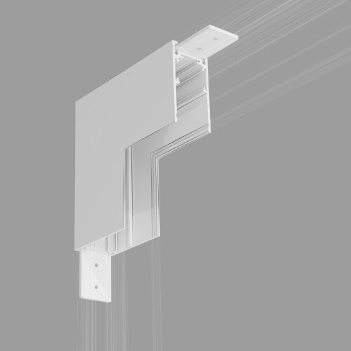 Slim Magnetic Коннектор угловой внутренний для накладного шинопровода белый - фото 1