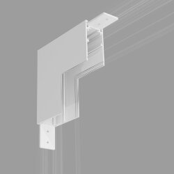 Коннектор угловой внутренний для накладного шинопровода белый Slim Magnetic 85091/11