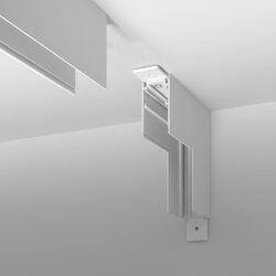 Коннектор угловой внутренний для накладного шинопровода белый Slim Magnetic 85091/11