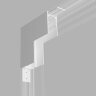 Slim Magnetic Коннектор угловой внутренний для накладного шинопровода белый - фото 1