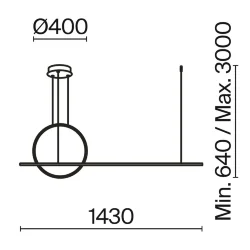 Подвесной светильник Halo 2600-3500К 40Вт (Латунь)