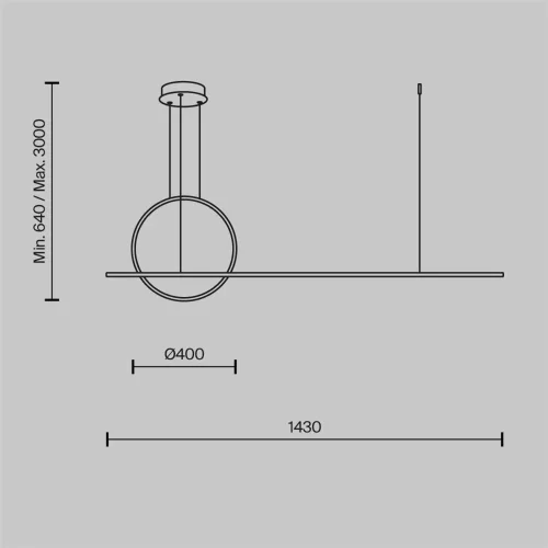 Подвесной светильник Halo 2600-3500К 40Вт (Латунь) - фото 10