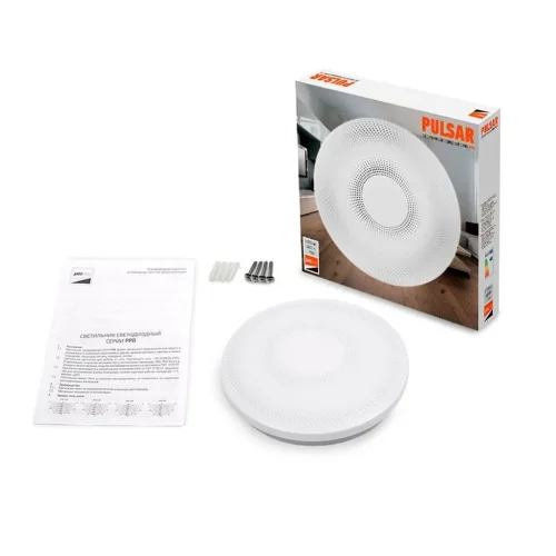 Светильник светодиодный декоративный PPB Pulsar 32Вт 4000К IP20 d320х60 настенно-потолочный бытовой JazzWay 5024748 - фото 8