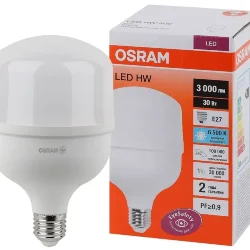 Лампа светодиодная высокой мощности LV HW 30SW/4000K E27 (=300W) | 140-265V / 3000Lm | - OSRAM