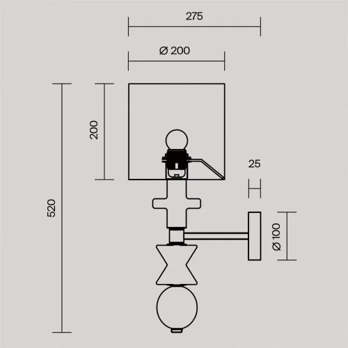Настенный светильник (бра) Comforty E27х1 (Белый) - фото