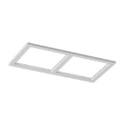 Рамка двойная для серии COMBO 3, квадратная, белая, COMBO-3S2-WH 004194