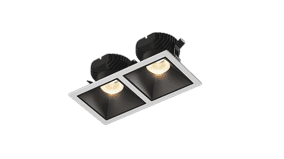 'Рамка двойная для серии COMBO 3, квадратная, белая, COMBO-3S2-WH. Фото 2