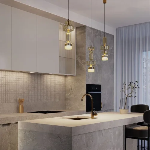 Подвесной светильник Level 3000К 12Вт (Латунь) - фото 3