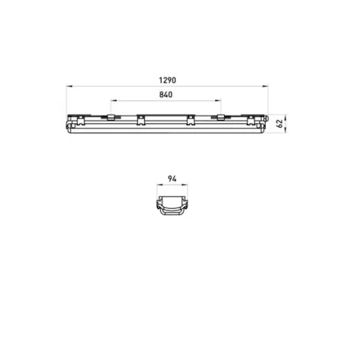 Светильник SPP-101-0-002-120 IP65 под 2 светодиод. лампы T8 G13 LED 2x1200мм Эра Б0043658 - фото 3