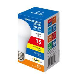 LED-A60-15W-3000K-E27-FR-SLS Лампа светодиодная, Форма A, матовая, Теплый белый свет 3000K