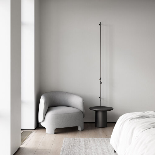 Mini Magnetic Шинопровод накладной Round черный 2м - Фото 5