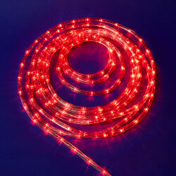 ULD-D50 50M-С08 IP44 RED Гирлянда светодиодная Дюралайт, 50м, С контроллером, Красный свет, Провод черный