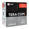 Кабель витая пара F/UTP кат.5E 4 пары 24 AWG solid PVC сер. (м) TERACOM PRO EKF TRP-5EFTP-04PVC-GY-IN3 - фото 3