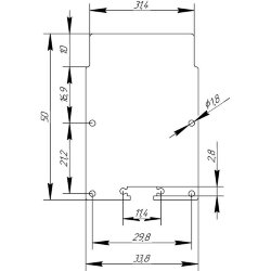 Заглушка металл 4034 сталь 1 мм