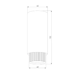 Светильник накладной Nubis GU10 чёрный/золото 25012/01 (064788)