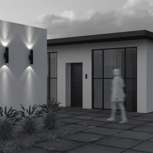 Настенный светильник Клин / Shim 3000К 30Вт IP 65 (Черный) O514WL-L30B3K1 - фото 5