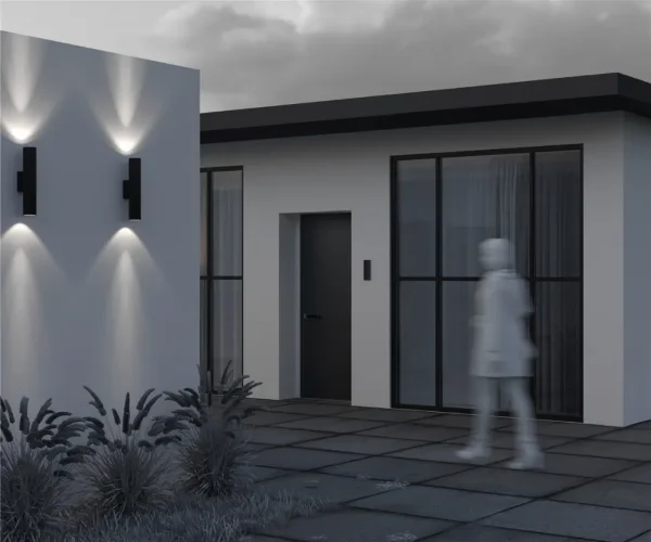 Настенный светильник Клин / Shim 3000К 30Вт IP 65 (Черный) O514WL-L30B3K1 - фото 7