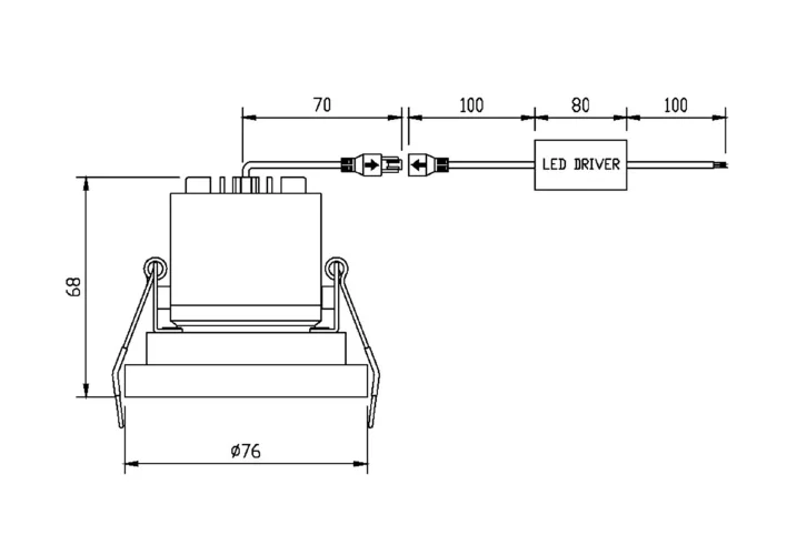 Встраиваемый светильник Technical DL040-L10CH4K (Хром) - фото 3