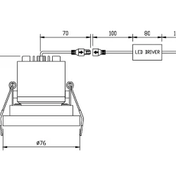 Встраиваемый светильник Technical DL040-L10CH4K (Хром)