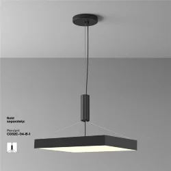 Потолочный светильник Зон / Zon 90 Вт 3000 К 120° (Черный) C032CL-90W3K-SQ-B