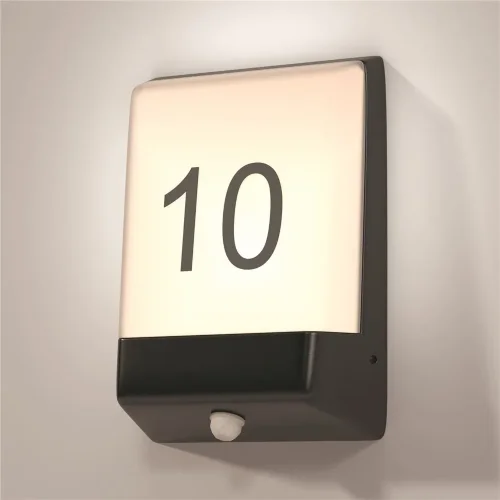 Настенный светильник (бра) Row 3000K 9Вт IP 44 (Графит) - фото 6