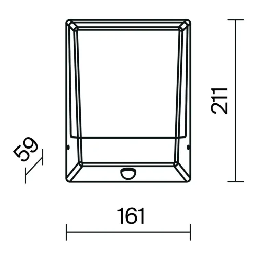 Настенный светильник (бра) Row 3000K 9Вт IP 44 (Графит) - фото 4