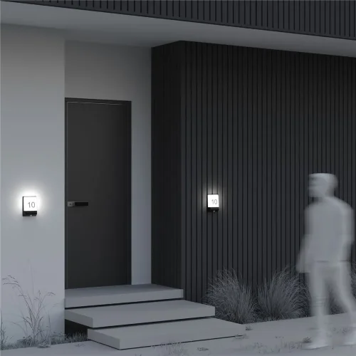 Настенный светильник (бра) Row 3000K 9Вт IP 44 (Графит) - фото 9