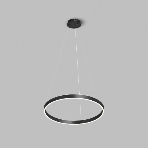 Светильник подвесной RAYDIA, 40 Вт, 3000–4000К, ?600?1500 мм, металл+акрил, черный, свет вверх/вниз.