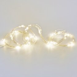 ULD-E0200-200-STB-3AA WARM WHITE IP44 Гирлянда светодиодная Лучи росы на батарейках 3АА не в-к, 2м, 10 нитей, 200 светодиодов, Теплый белый свет, Провод прозрачный