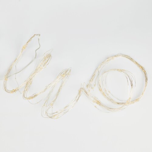 ULD-E0200-200-STB-3AA WARM WHITE IP44 Гирлянда светодиодная Лучи росы на батарейках 3АА не в-к, 2м, 10 нитей, 200 светодиодов, Теплый белый свет, Провод прозрачный - фото 3