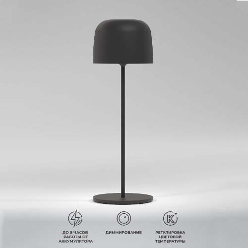 Светильник светодиодный настольный Bitty черный IP54 - Фото 6