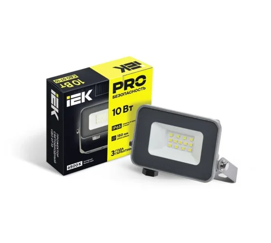 Прожектор светодиодный СДО 07-10 10Вт 6500К IP65 сер. IEK LPDO701-10-K03 - фото