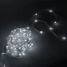 Гирлянда Роса Про 1м Белая 24В, 10 LED, Провод Прозрачный ПВХ, IP65. Фото 3.