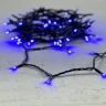 Гирлянда Нить 10м Синяя 24В, 100 LED, Провод Черный ПВХ, IP54. Фото 6.