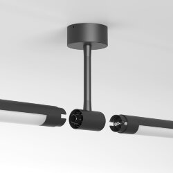 Module System Декоративная гибкая стойка без питания (черный) 85193/00