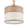 Двухцветные абажуры, сделанные из мешковины, сочетаются с древесной арматурой. Благодаря большому ассортименту изделий серии Helen легко выбрать светильник как для просторных помещений, так и для небольших. (Хром) - фото 2