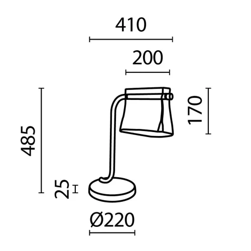 Настольный светильник Cabaret 3000К 8Вт (Латунь) - фото 8