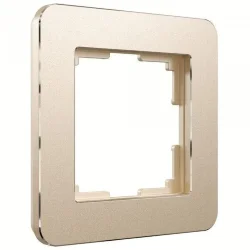 Рамка из металла на 1 пост Platinum шампань W0012611