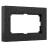 Рамка из поликарбоната для двойной розетки Hammer черный W0082408 - фото
