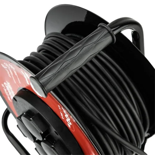 Удлинитель на метал. катушке 4х30м с заземл. IP44 КГ 3х2.5кв.мм с выключателем с защ. крышками Rexant 13-5014 - фото 4