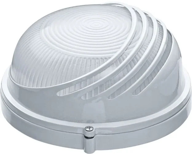 Светильник ЛОН 94 817 NBL-R3-60-E27/WH 1х60Вт E27 IP54 (аналог НПБ 1307 бел. круг ресн. 60Вт) Navigator 94817 - фото 2