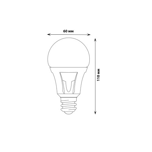LED-A60 10W-NW-E27-FR PLP01WH Лампа светодиодная, Форма А, матовая, Серия Яркая, Белый свет 4000K - фото 2