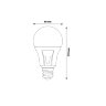 LED-A60 10W-NW-E27-FR PLP01WH Лампа светодиодная, Форма А, матовая, Серия Яркая, Белый свет 4000K - фото 2