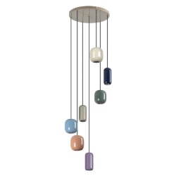 Люстра каскадная «ODEON LIGHT» 5053/7, серия: OVALI (крепление на планке)