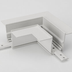 Коннектор угловой горизонтальный для встраиваемого глубокого шинопровода по шпаклевку, SY-LINK, SY-LINK-CNLV-T2-WH 013609