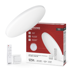 Светильник светодиодный NEO SIMPLE-125RC-WH 125Вт 230В 3000-6500K 10000Лм 460x67мм с пультом ДУ белый IN HOME