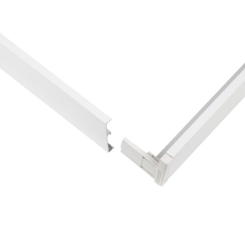 UFL-P60A 6060-H43 WHITE Рамка для накладного и подвесного монтажа универсальных панелей Premium+, 600х600х43мм, Цвет белый - фото 3