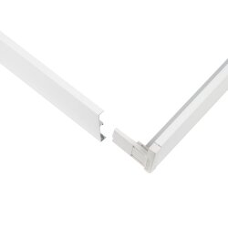 UFL-P60A 6060-H43 WHITE Рамка для накладного и подвесного монтажа универсальных панелей Premium+, 600х600х43мм, Цвет белый