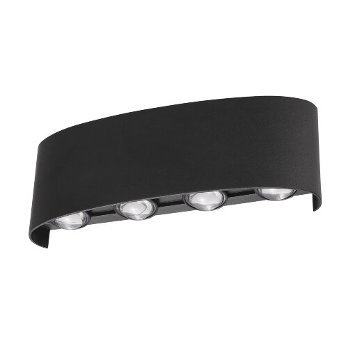 ULU-P20B-8W-4000K IP65 BLACK Светильник светодиодный уличный, Архитектурный накладной, Белый свет 4000K, Корпус черный, TM Uniel - фото 1