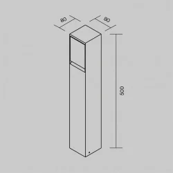Уличная розетка Нидо / Nido 2000Вт IP 54 (Графит) O460FL-GF01SC